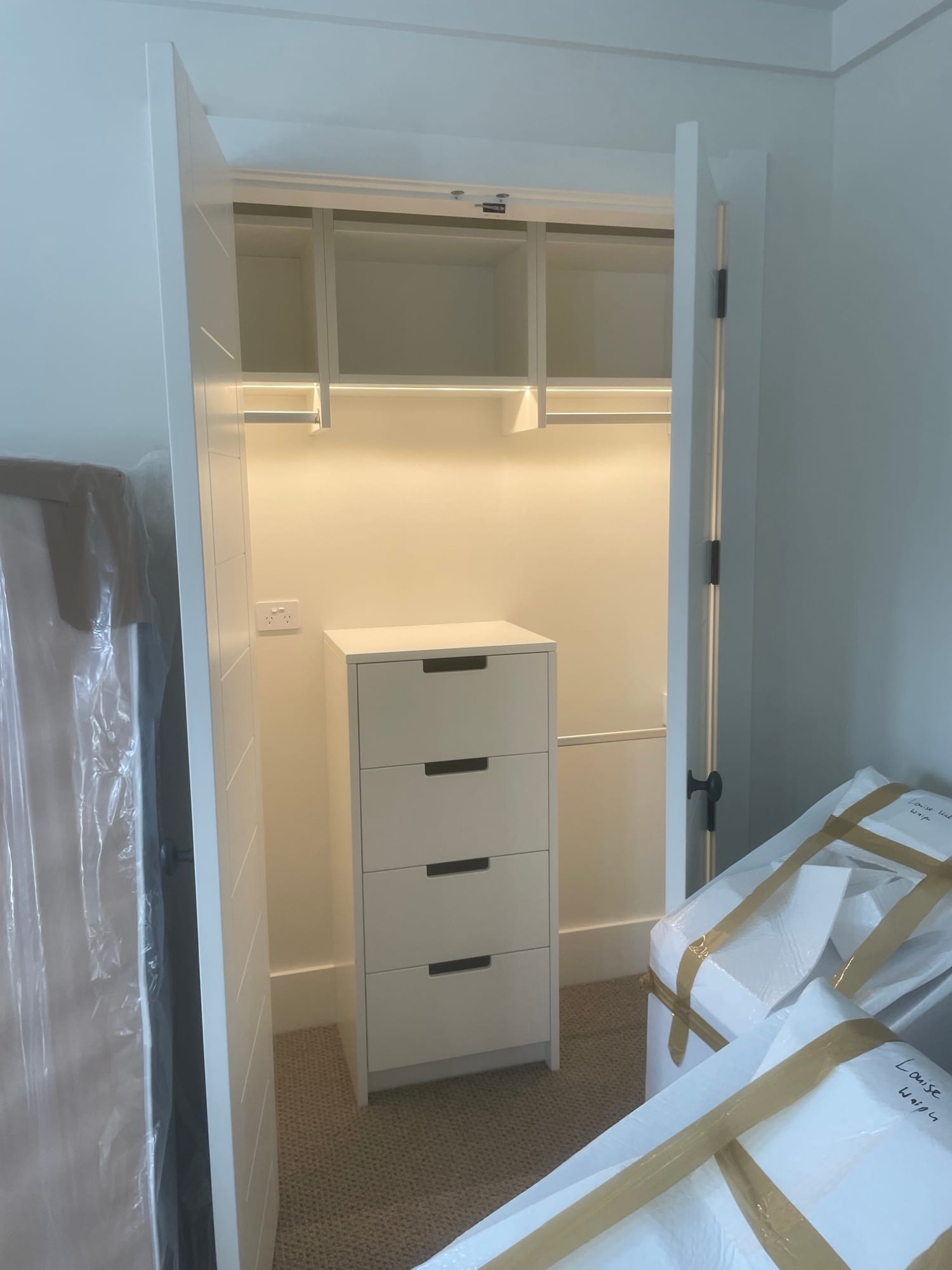 Built-in Wardrobe — interior detail 3, Wardrobe Joinery by The Joinery Edit