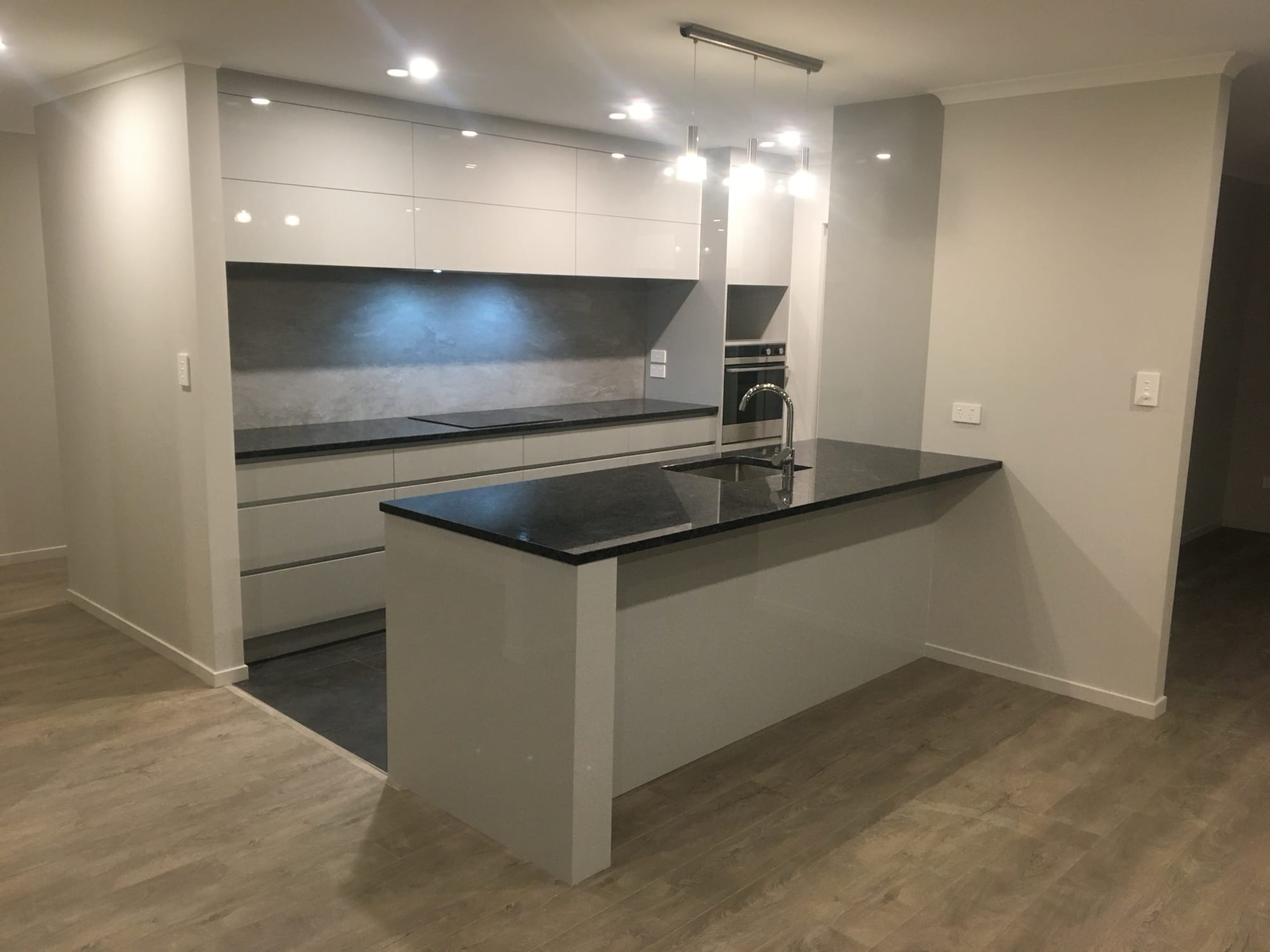 Tauranga Grey Gloss Kitchen — interior detail 2, Kitchen Renovation by The Joinery Edit