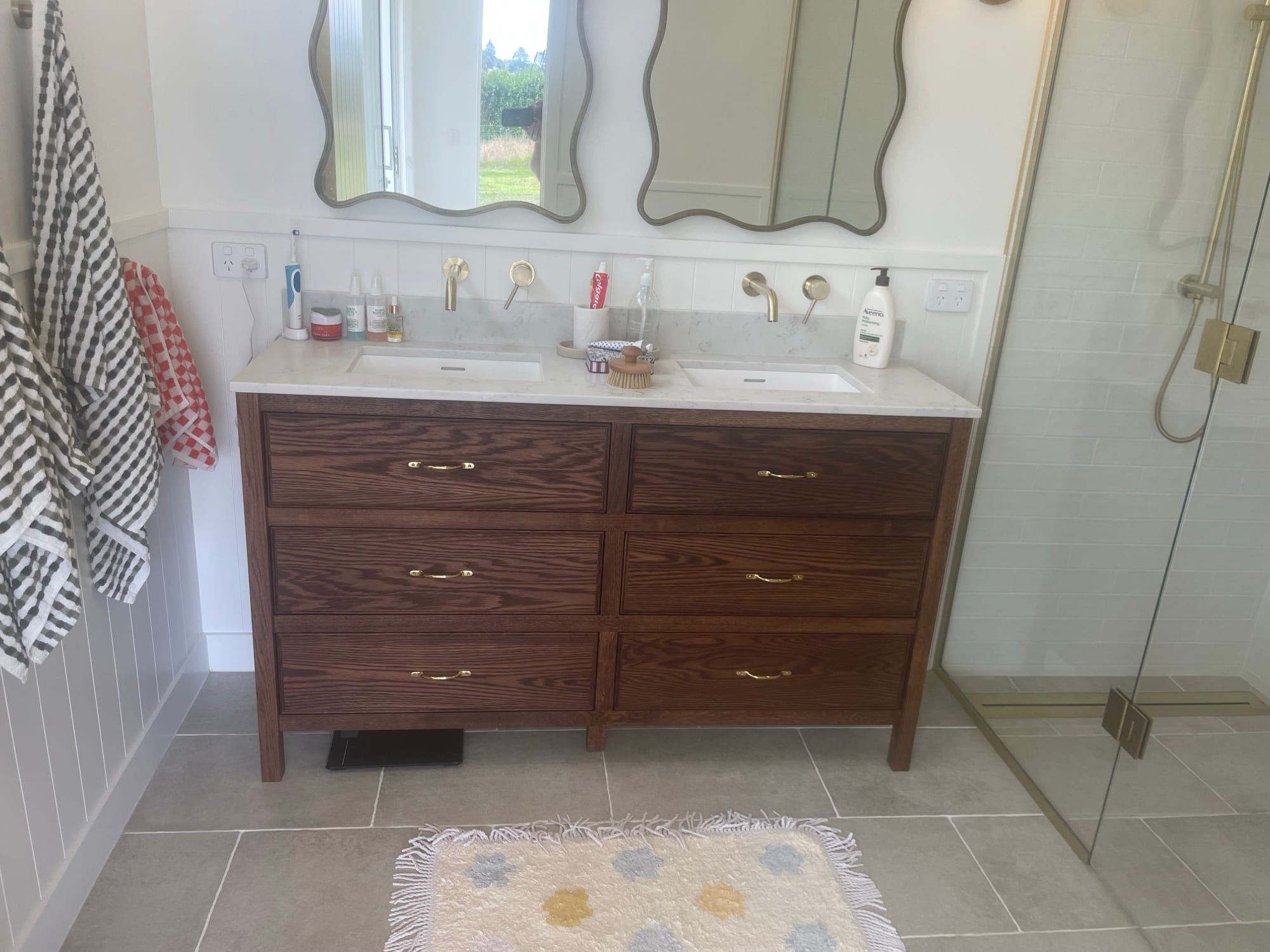 Bay of Plenty Bathroom Vanity — interior detail 2, Bathroom Vanity by The Joinery Edit