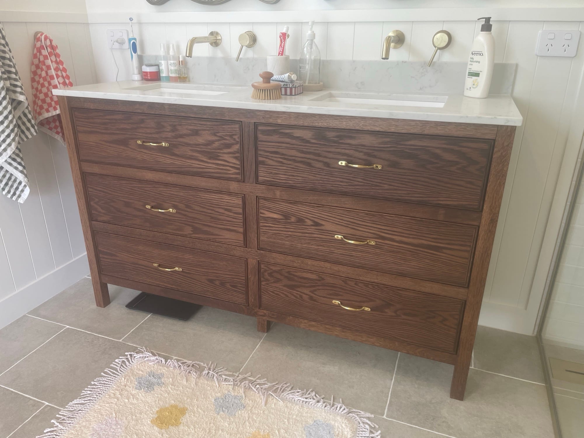 Bay of Plenty Bathroom Vanity — interior detail 3, Bathroom Vanity by The Joinery Edit